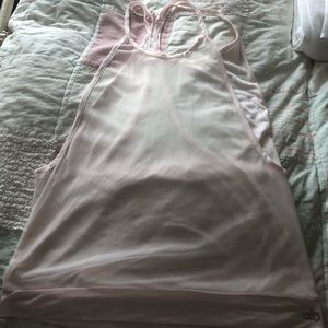 ALO Strappy Delicate Pale Pink Yoga/Pilates Top